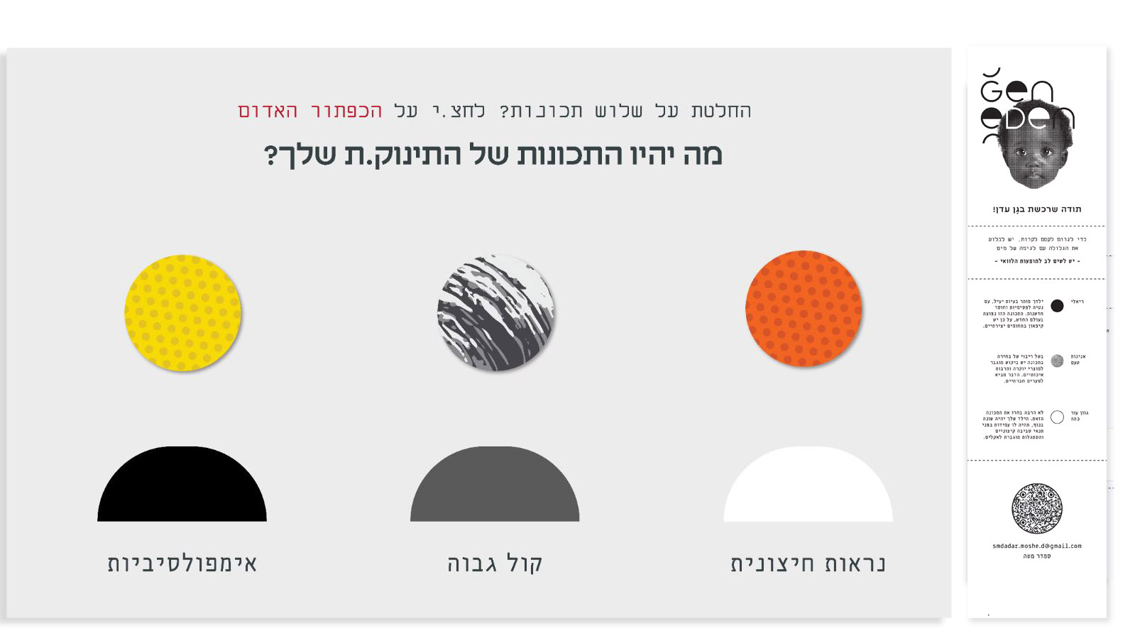 מסך האפליקציה וחשבונית לדוגמא